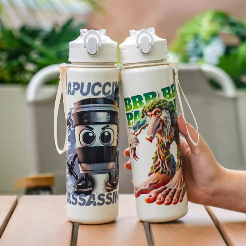 Italian Tung Tung Tung Sahur Water Bottle