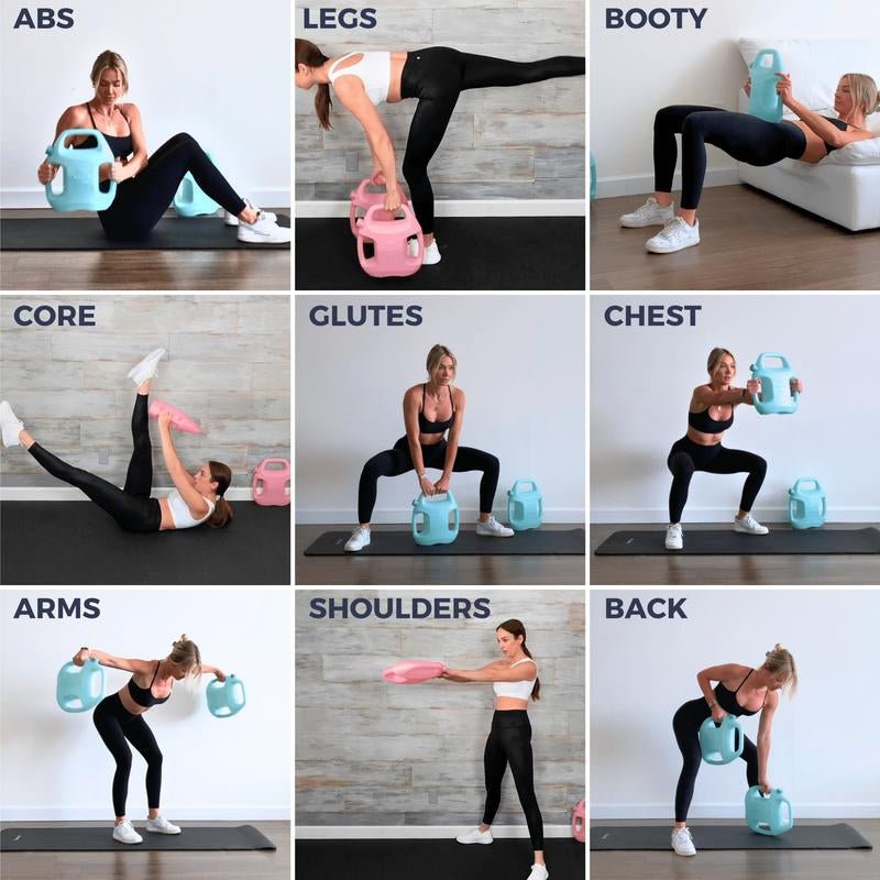 Water-Filled Adjustable Weights Set