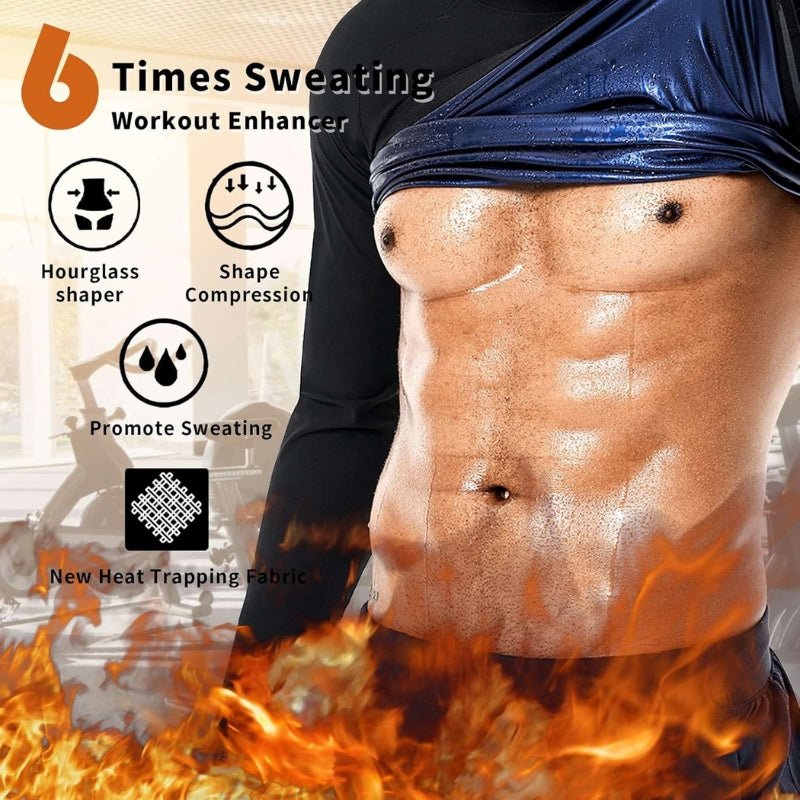 Elastic Waist Sauna Suit Set
