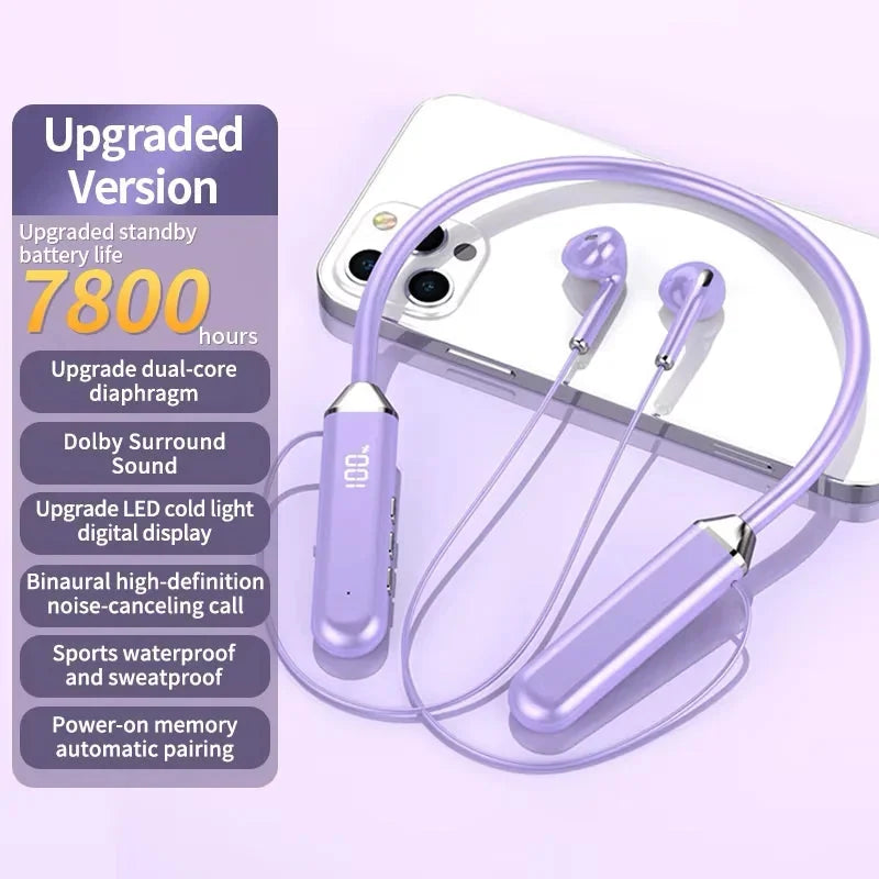 Wireless Neckband Bluetooth Earphones