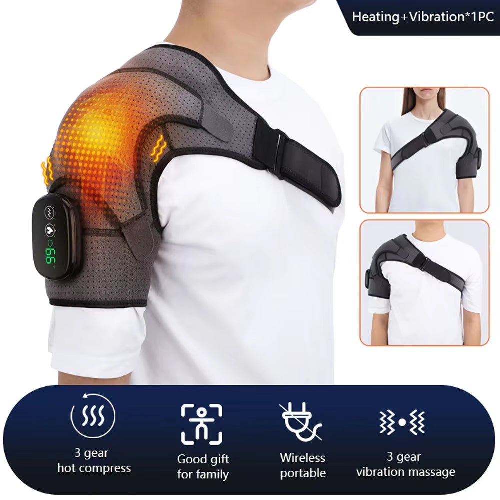 ThermaRelief Electric Heated Shoulder & Knee Massager