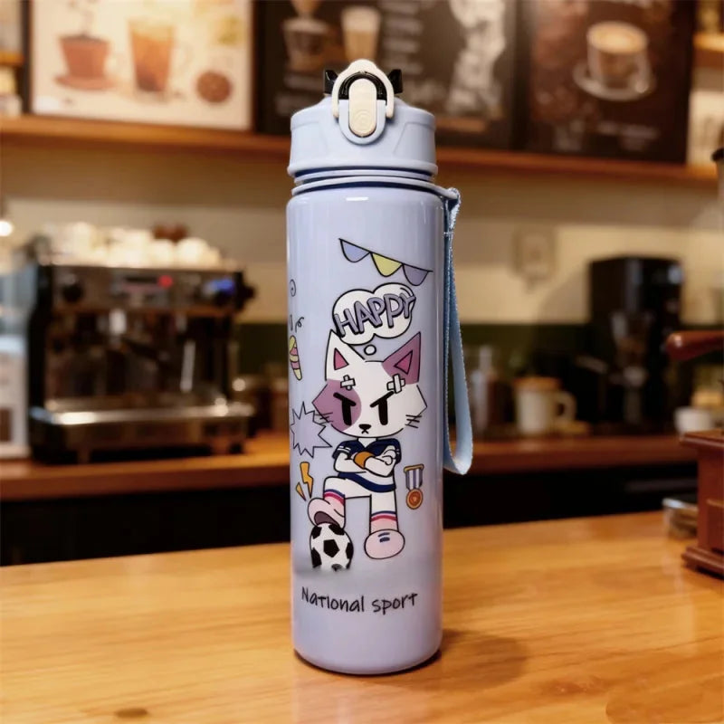 Cartoon Football Water Bottle