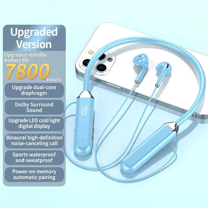 Wireless Neckband Bluetooth Earphones