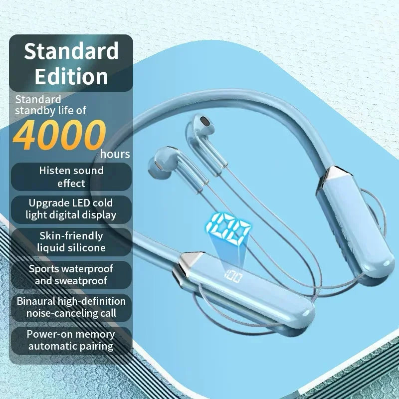 Wireless Neckband Bluetooth Earphones