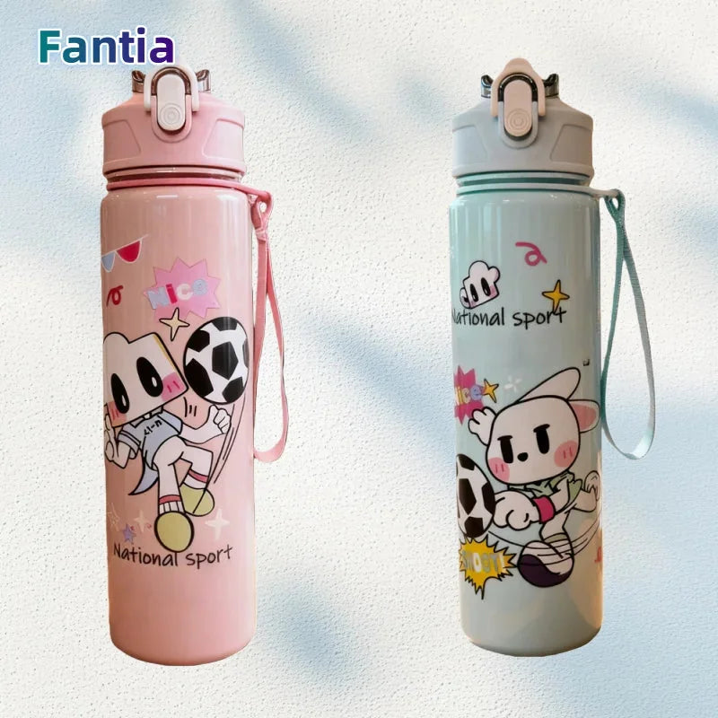 Cartoon Football Water Bottle