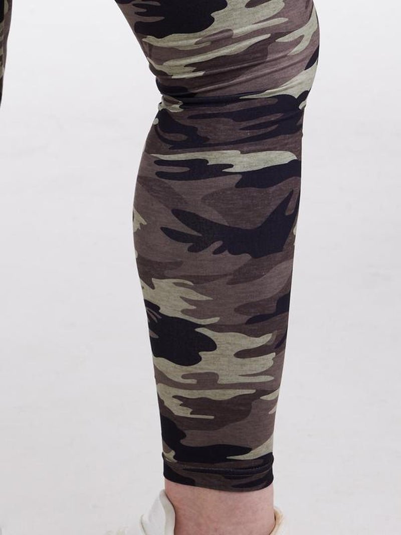 Camo Print High Waist Leggings