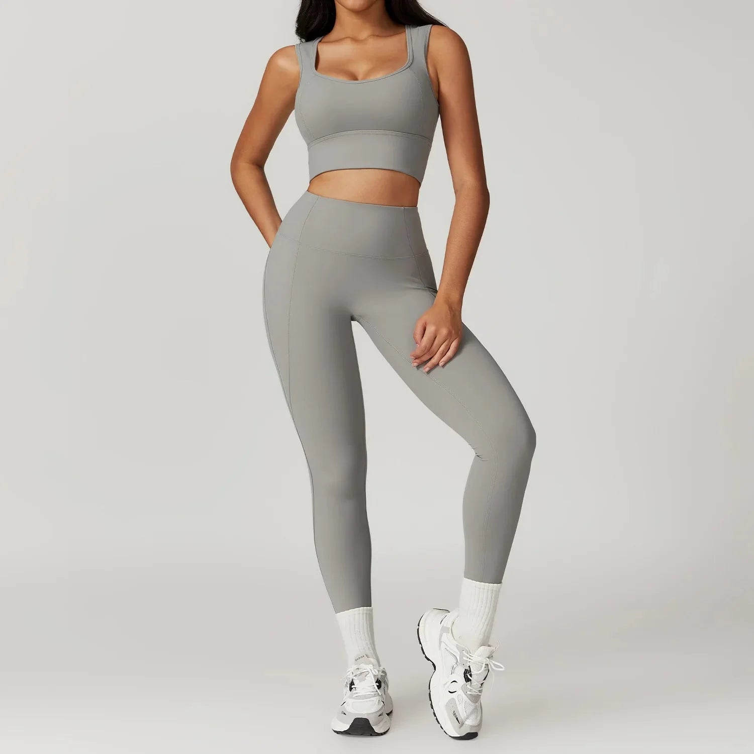 Women Gym Yoga Suit Set