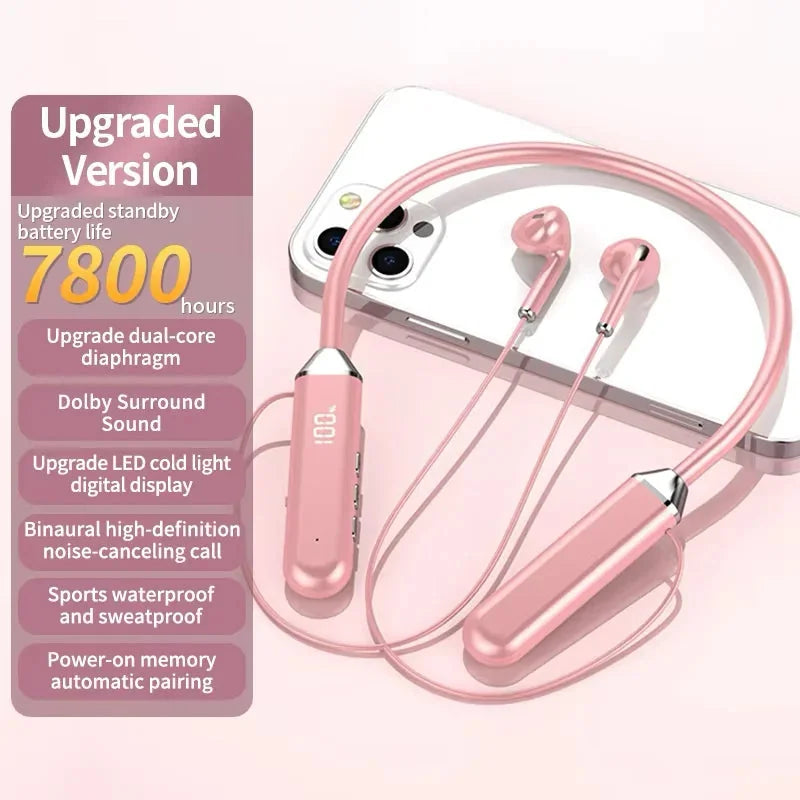 Wireless Neckband Bluetooth Earphones