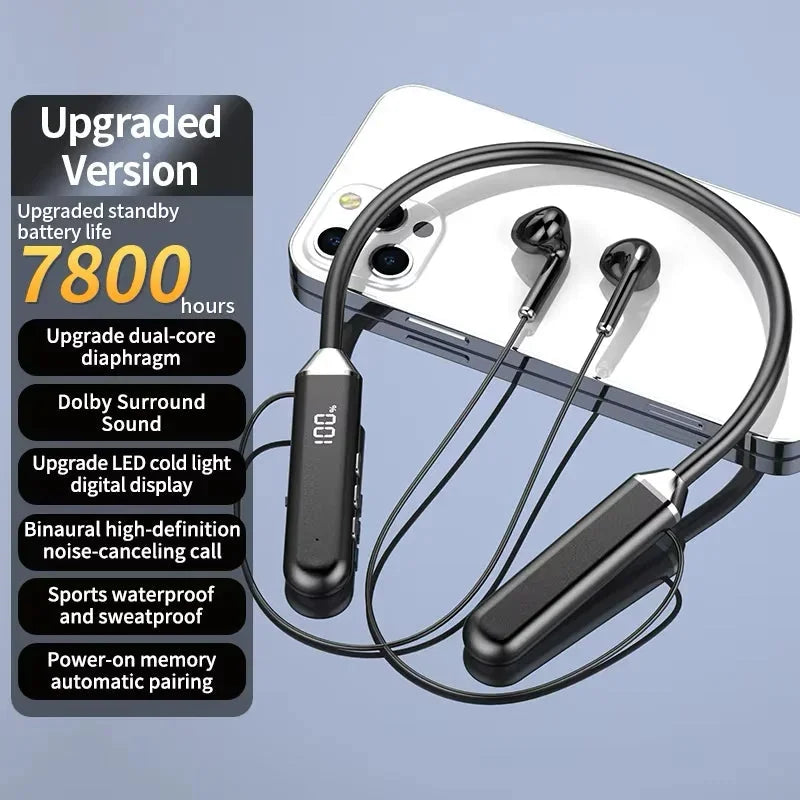 Wireless Neckband Bluetooth Earphones