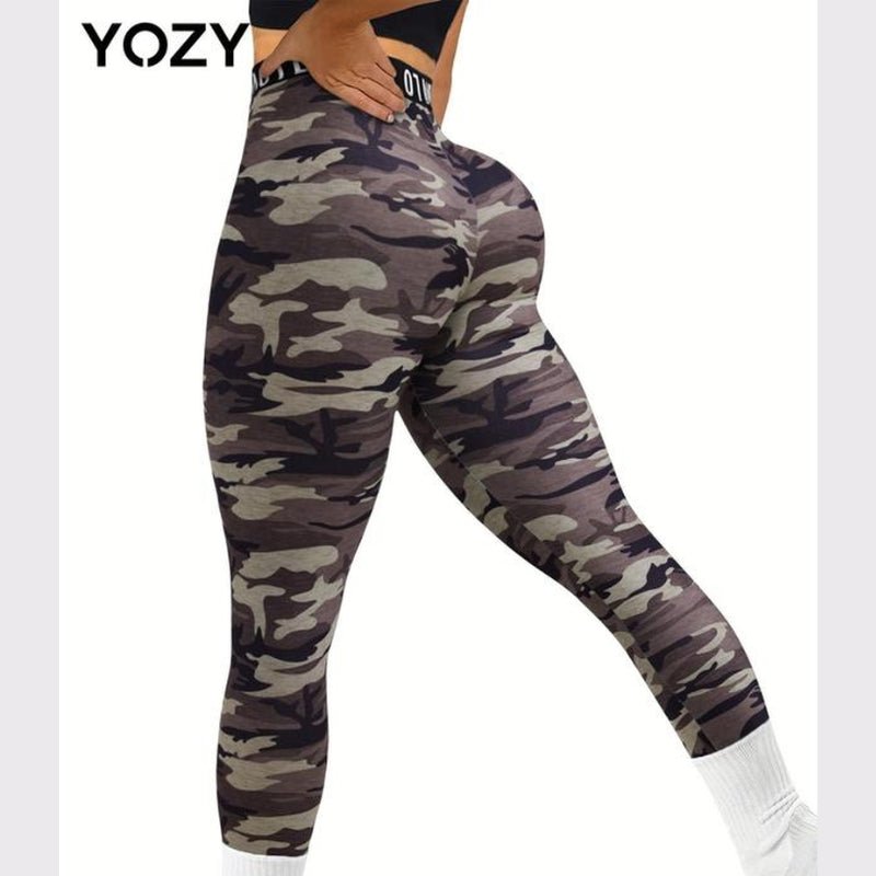 Camo Print High Waist Leggings