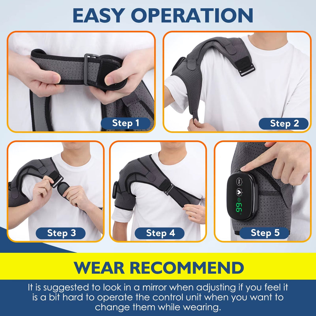 ThermaRelief Electric Heated Shoulder & Knee Massager
