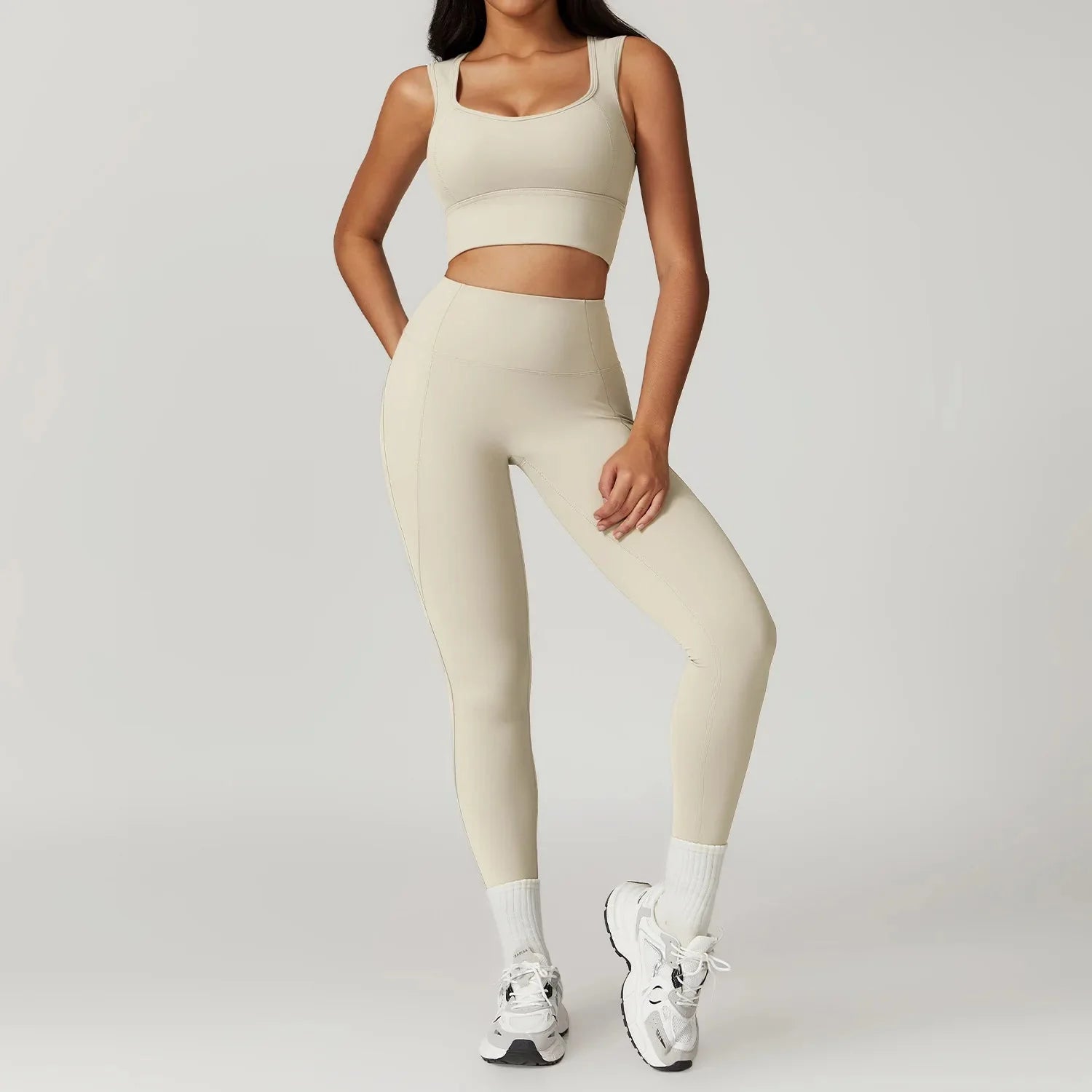 Women Gym Yoga Suit Set