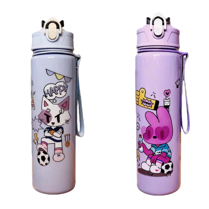 Cartoon Football Water Bottle