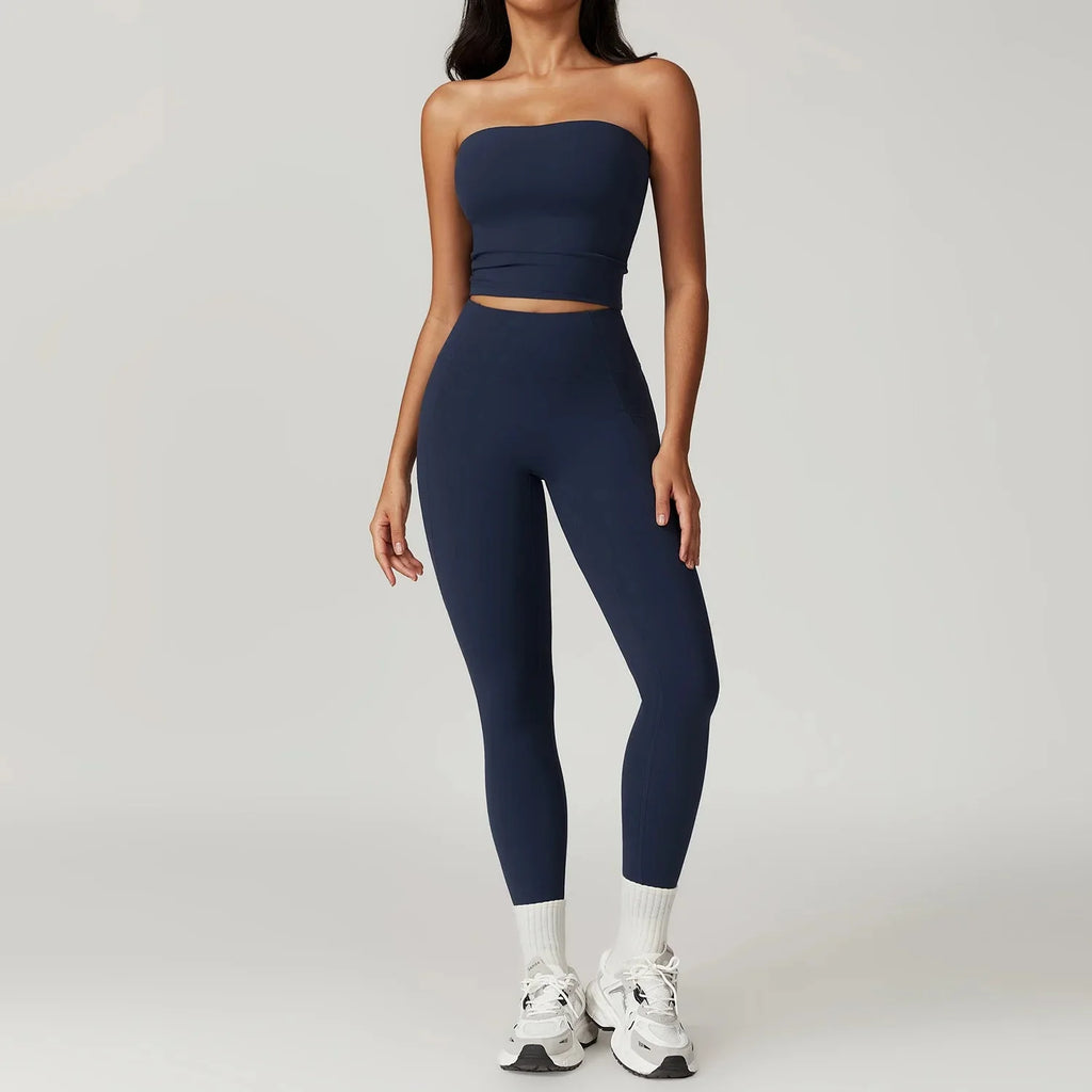 Women Gym Yoga Suit Set