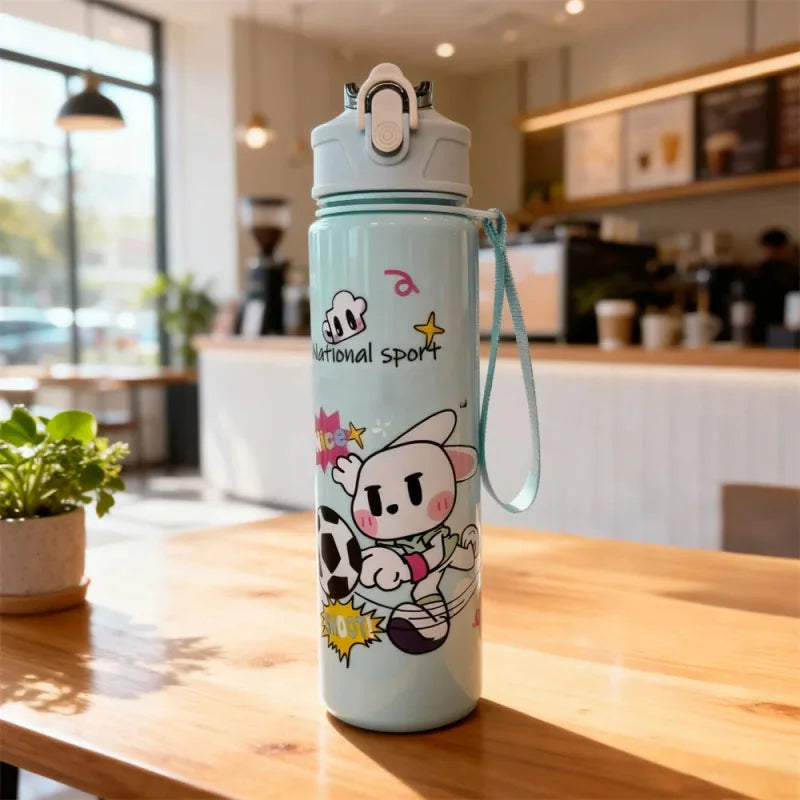 Cartoon Football Water Bottle