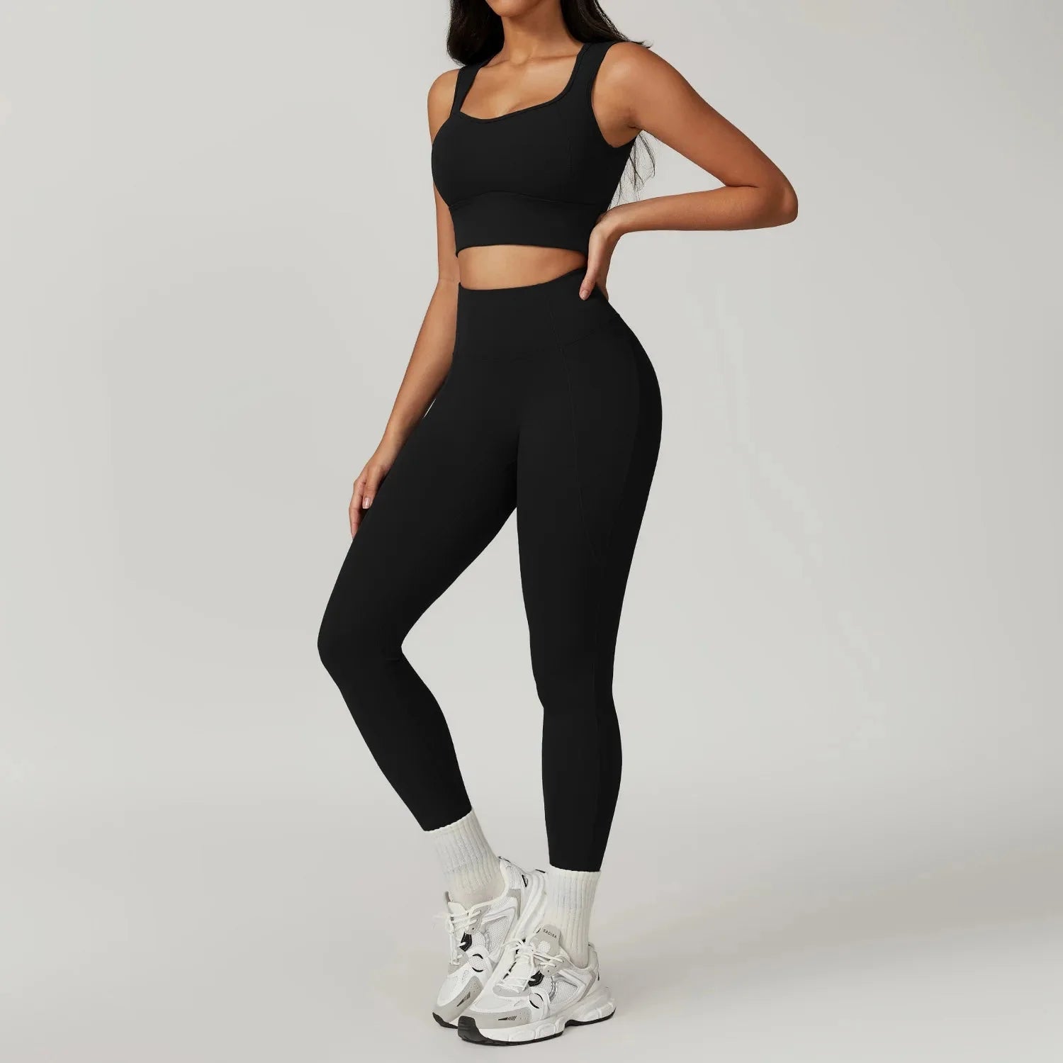 Women Gym Yoga Suit Set