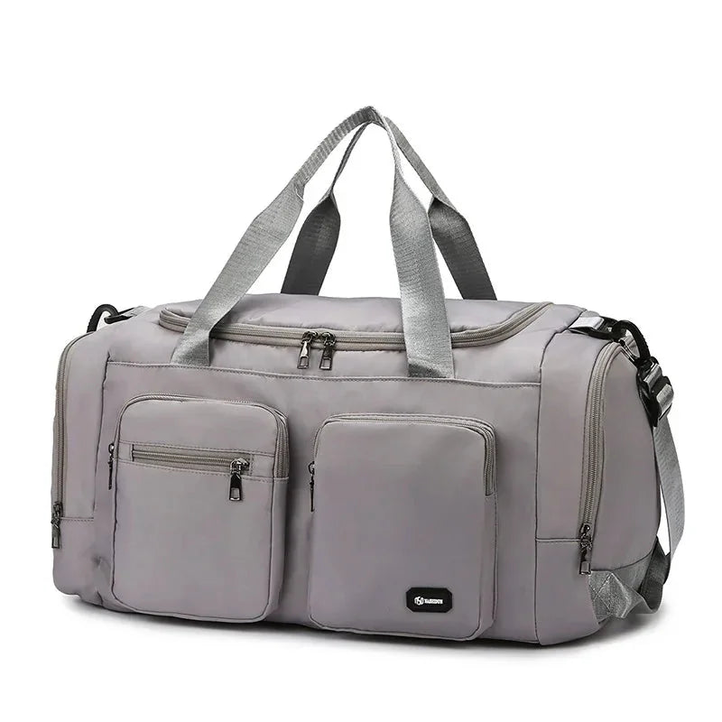 Gym Sports Fitness Travel hand Bag with multiple compartments for organized storage and easy transport.