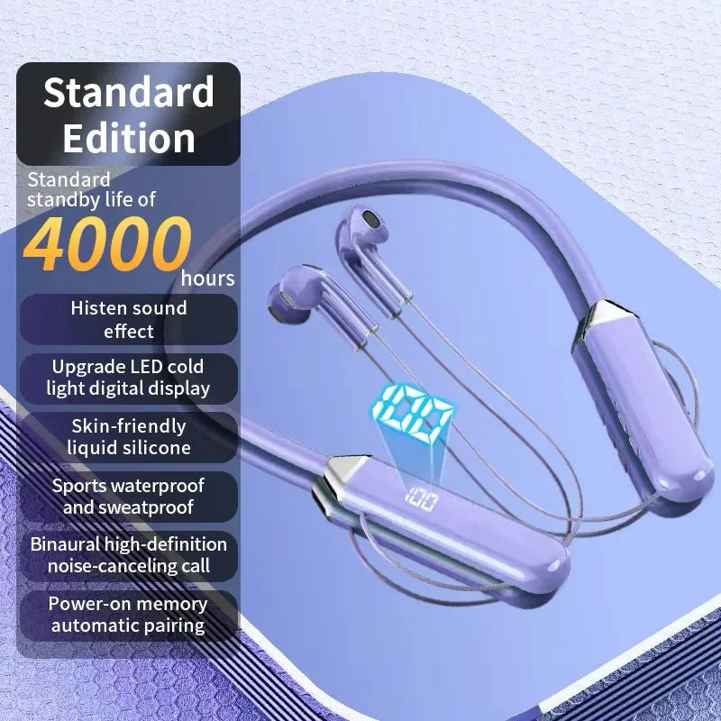 Wireless Neckband Bluetooth Earphones