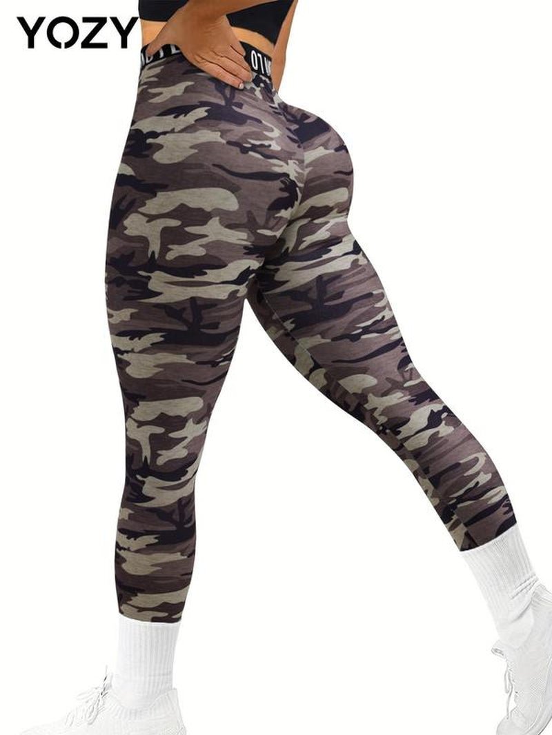 Camo Print High Waist Leggings